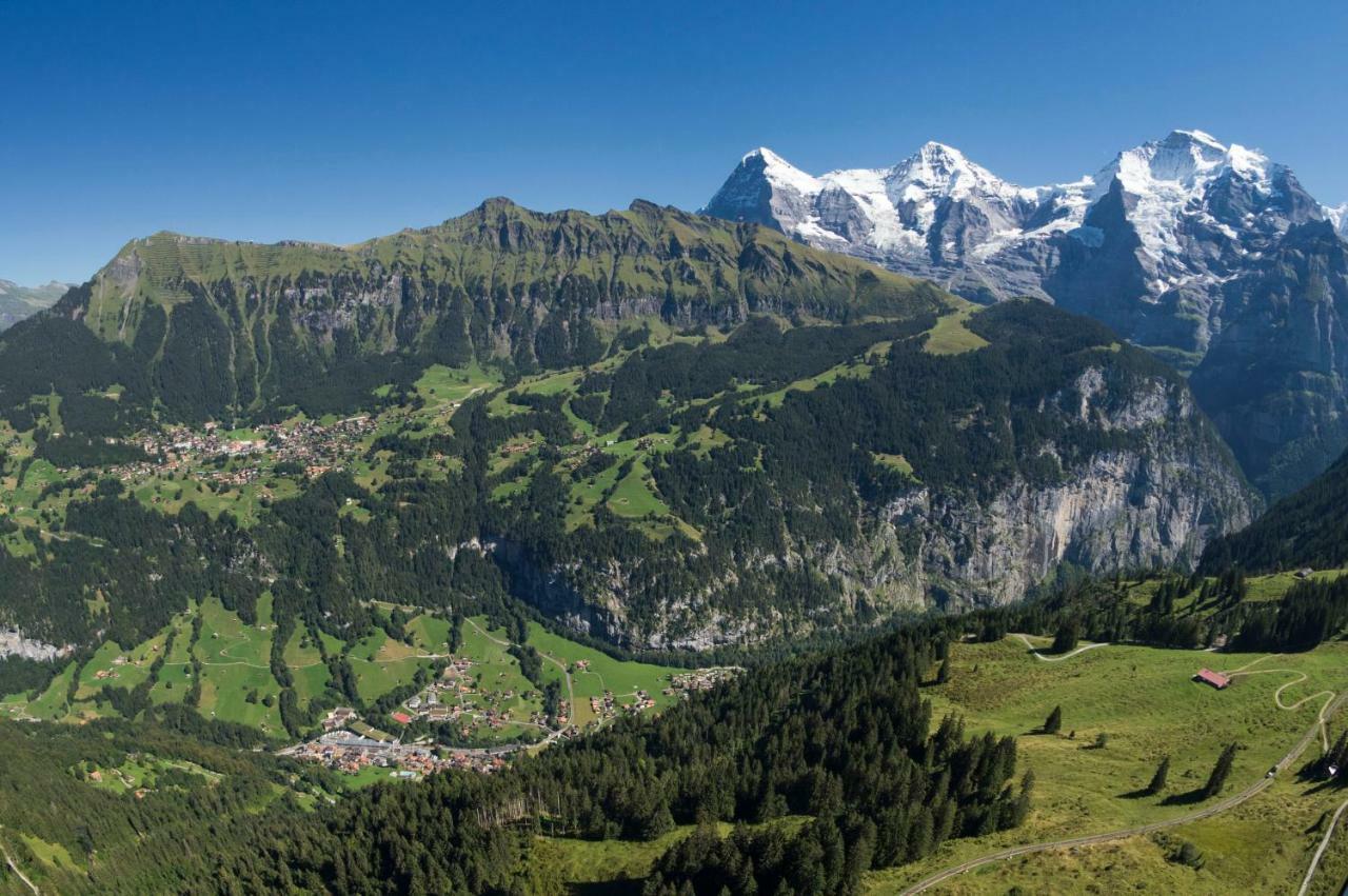 O 68 Haus Bel Air Daire Wengen Dış mekan fotoğraf